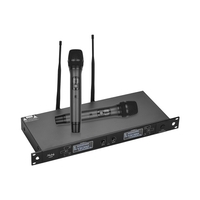 Système de microphone sans fil UHF double canal Muslady U-6002 Professional