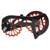 Système de roues de poulie de dérailleur de vélo en Fiber de carbone léger rouleau de guidage de roulement en céramique