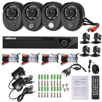 Système de surveillance de sécurité de CCTV de KKmoon 4CH avec le système d