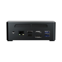 T-bao MN25 Mini PC 16 Go + 512 Go Ordinateur de bureau Mini hôte en métal AMD R5-2500U Mini PC double bande pour bureau à domicile US Plug