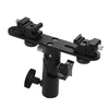 T-shaped Dual Flash Bracket Flash Speedlite Stand