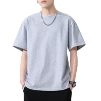 T-shirt à manches courtes pour hommes O Neck T-shirts en coton uni T-shirts décontractés