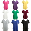 T-shirt décontracté pour femmes à manches courtes à manches courtes à manches longues
