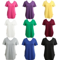 T-shirt décontracté pour femmes à manches courtes à manches courtes à manches longues