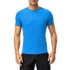 T-shirt de sport pour hommes et femmes à manches courtes et à col rond pour la course à pied,  la randonnée en plein air