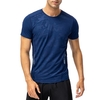 T-shirt de sport pour hommes et femmes à manches courtes et à col rond pour la course à pied,  la randonnée en plein air
