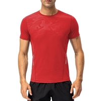 T-shirt de sport pour hommes et femmes à manches courtes et à col rond pour la course à pied,  la randonnée en plein air