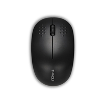 T-WOLF Q4 2.4G Mini souris optique de bureau sans fil 3 boutons 1000 DPI souris de jeu ergonomique pour PC / ordinateur portable noir