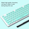 T-WOLF TF770 2.4G Clavier Sans Fil Souris Combo Rétro Punk Rond Keycap Confortable Muet Dactylographie Large Compatibilité Bleu