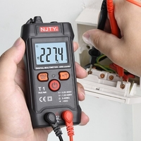 T1 multimètre numérique portable rétro-éclairage voltmètre LCD multimètre numérique portable testeur de tension multifonctionnel intelligent