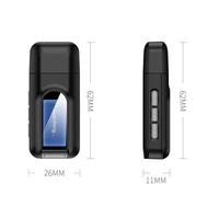 T11 BT 5.0 émetteur récepteur Audio avec écran LCD 3.5mm 3.5 prise USB stéréo AUX adaptateur sans fil pour voiture PC TV casque