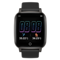 T1S Fitness Watch 1.3in écran couleur Sport Intelligent Fitness Tracker IP67 étanche fréquence cardiaque sommeil qualité surveillance de la température montre-bracelet