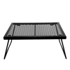 Table de Camping pliante bureau en fer Portable Table de cuisson en métal gril de feu de camp pliant