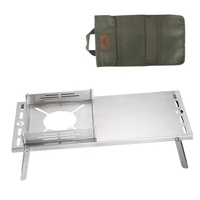 Table de cuisinière pliante Portable Camping réchaud Support de support pour pêche randonnée pique-nique