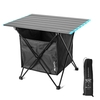 Table de pique-nique pliante extérieure Table de camping portable en aluminium pour pique-nique,  randonnée,  camping,  cuisine et utilisation dans la cour