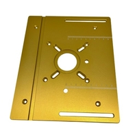 Table de routeur Insérer la plaque en alliage d