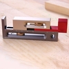 Table de scie Fente de réglage de la mortaise et outil Tenon Outil de mesure de la longueur du bloc de mesure mobile Outils de travail du bois