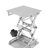Table élévatrice manuelle de plate-forme élévatrice manuelle de laboratoire Table élévatrice réglable en hauteur 100 * 100mm 150 * 150mm 200 * 200mm en option