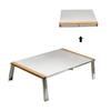 Table pliante avec sac de transport Bureau en acier inoxydable