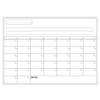 Tableau blanc de calendrier magnétique effaçable à sec