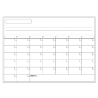 Tableau blanc de calendrier magnétique effaçable à sec