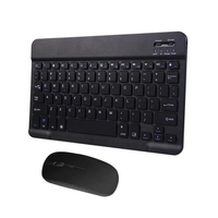 Tablette Combo Clavier et Souris Sans Fil Conception Ultra-mince Batterie Rechargeable pour Smartphone Tablette Compatible avec iPhone iPad Système de Support Informatique MASOS iOS Windows