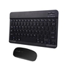 Tablette Combo Clavier et Souris Sans Fil Conception Ultra-mince Batterie Rechargeable pour Smartphone Tablette Compatible avec iPhone iPad Système de Support Informatique MASOS iOS Windows