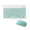 Tablette Combo Clavier et Souris Sans Fil Conception Ultra-mince Batterie Rechargeable pour Smartphone Tablette Compatible avec iPhone iPad Système de Support Informatique MASOS iOS Windows