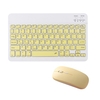Tablette Combo Clavier et Souris Sans Fil Conception Ultra-mince Batterie Rechargeable pour Smartphone Tablette Compatible avec iPhone iPad Système de Support Informatique MASOS iOS Windows
