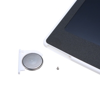 Tablette de dessin à cristaux liquides de 8, 5 pouces Pavé numérique portable Écriture Bloc-notes Tableau graphique électronique Remarques Police de rappel en gras avec stylet (Blanc)