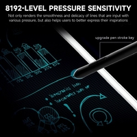 Tablette graphique intelligente VSON tablette de dessin numérique 8192 niveaux sensibilité à la pression Notes synchrones Transmission blanc