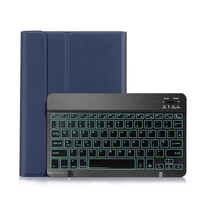 Tablettes Housse de protection en cuir PU Tablettes Protections avec remplacement du clavier BT pour Sam-sung Galaxy Tab A7 10.4 (T500/T505)
