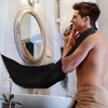 Tablier à barbe Barbe coupe Catcher Cape Bavoir Toilettage Cape Tablier imperméable pour hommes avec 2 ventouses