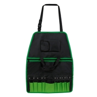 Tablier de jardin 2 en 1 Sac fourre-tout de jardinage avec poches Zip Poignée pratique Trousse d