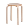 Tabourets en bois en caoutchouc modernes tabourets empilables ronds pratiques pour la maison / restaurants / hôtel