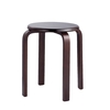 Tabourets en bois en caoutchouc modernes tabourets empilables ronds pratiques pour la maison / restaurants / hôtel