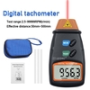 Tachymètre numérique portatif 2.5-99999RPM Compteur de vitesse de rotation laser sans contact avec sac en tissu pour moteurs Ventilateurs Machine à laver Automobiles