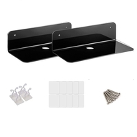 Étagères flottantes fixées au mur lot de 2 avec clips de câble élargissent facilement l