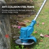 Tailleuse électrique à pelouse sans fil de 21V,  télescopique à main,  à lame en plastique/acier inoxydable,  lame de scie circulaire (1PC 1500mAh)