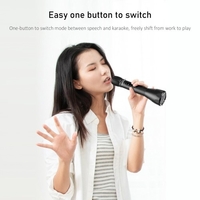 TAKSTAR DA10 Microphone vocal professionnel sans fil BT Mic Portable Rechargeable micro de poche haut-parleur intégré pour chanter l