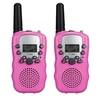 Talkie-walkie pour enfants adultes Radio bidirectionnelle avec lampe de poche longue portée 0.5W 22 canaux pour activités de plein air Camping randonnée à vélo (une paire)