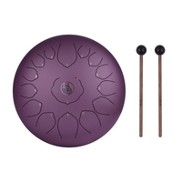 Tambour à languette en acier de 14 pouces Hangpan Drum 15-Notes Instrument de percussion C-Key