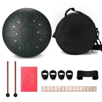 Tambour à main en acier à tambour de langue de 12 pouces de 13 tons avec des instruments de musique à percussion de baguettes