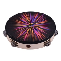 Tambour à main en bois Tambourin Rdiant 10 pouces