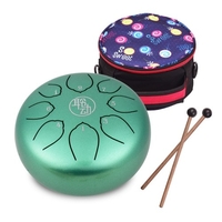 Tambour de langue en acier de 6 pouces Handpan Drum 8-Notes C-Key Percussion Instrument