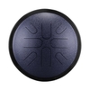 Tambour de langue en acier portable de 10 pouces 8 notes Instrument de percussion de tambour de voyage de tambour de handpan