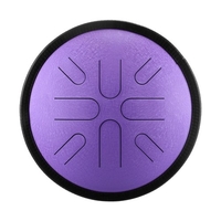 Tambour de langue en acier portable de 10 pouces 8 notes Instrument de percussion de tambour de voyage de tambour de handpan