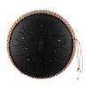 Tambour de langue en acier portable de 12 pouces 11 notes C Instrument de percussion de tambour de voyage de tambour de main de clé principale