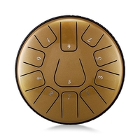 Tambours à main de tambour de langue en acier de 6 pouces à 11 tons avec instruments de musique à percussion de baguettes