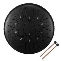 Tambours à main de tambour de langue en acier de 6 pouces à 11 tons avec instruments de musique à percussion de baguettes